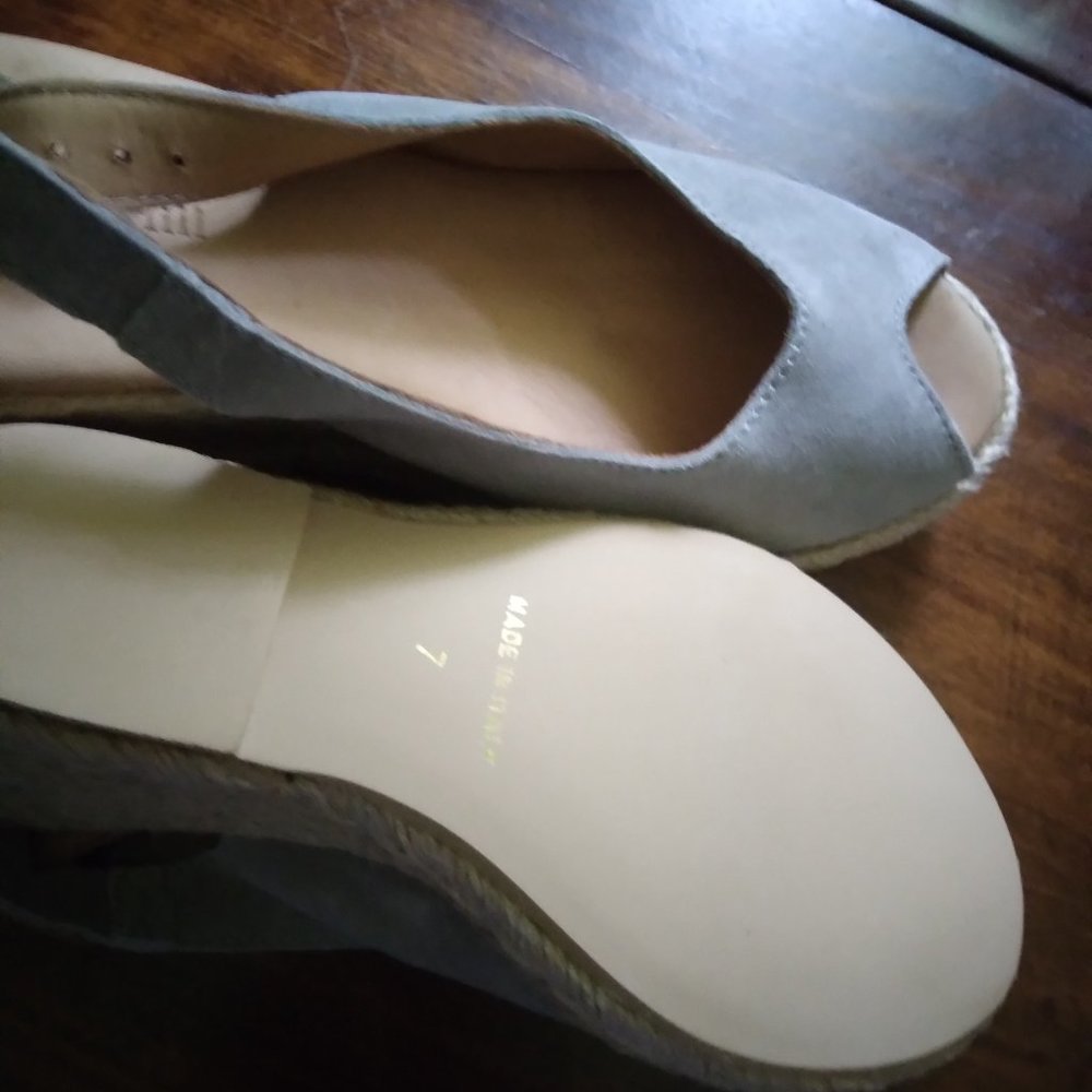 Grey suede espadrille - Picture 2 of 3